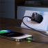 ACEFAST C21-03 1.2m USB C to USB C Cable 60W Charging Data Transfer Braided Cord with Colorful Light - Black